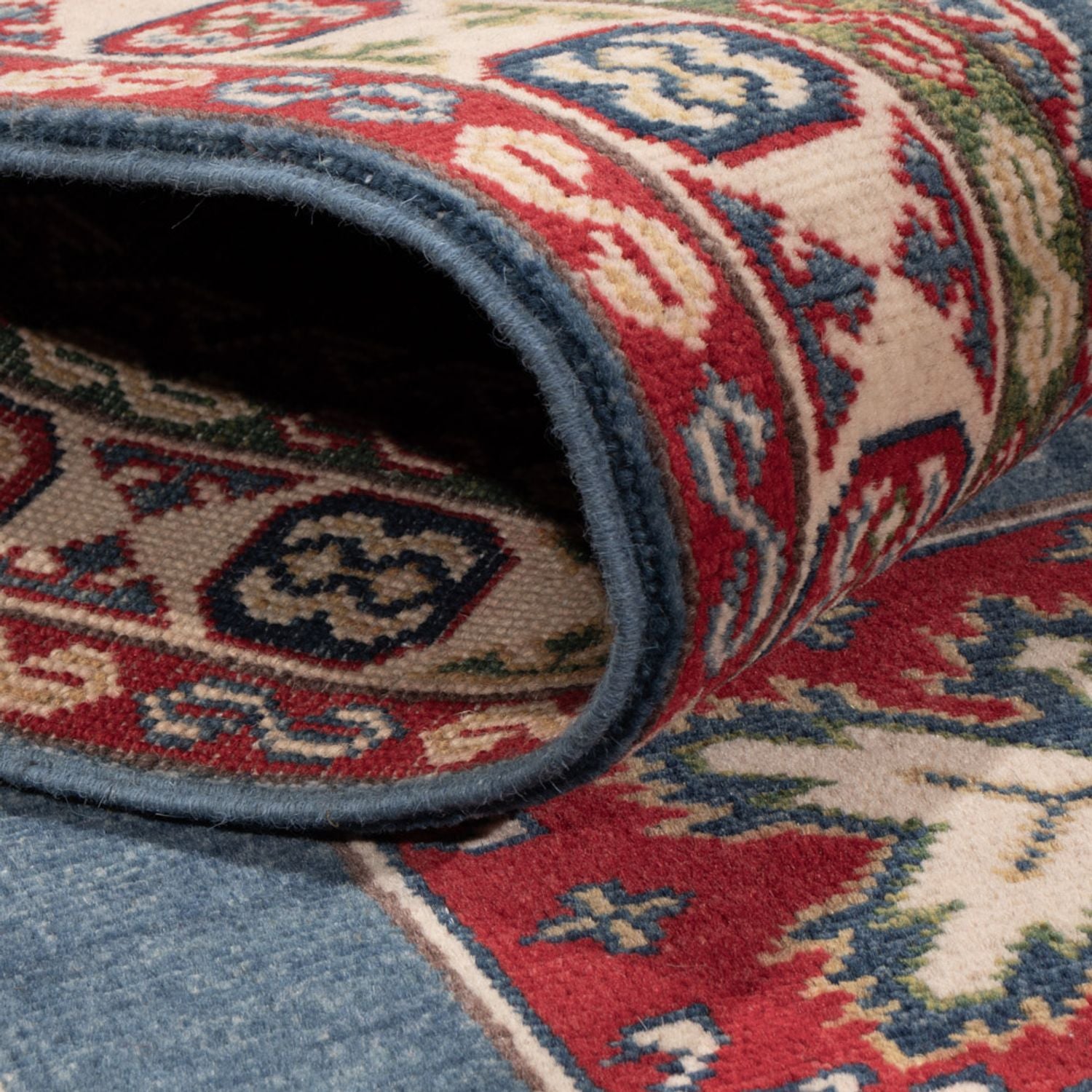Tappeto corsia Tappeto Ziegler - Kazak - 281 x 80 cm - blu