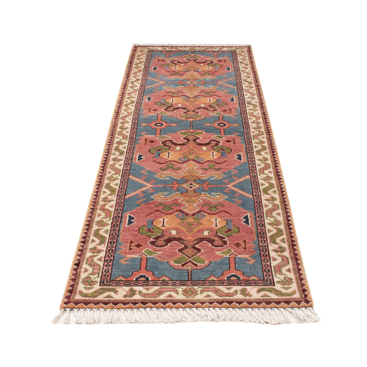 Tappeto corsia Tappeto Ziegler - Kazak - 297 x 76 cm - blu
