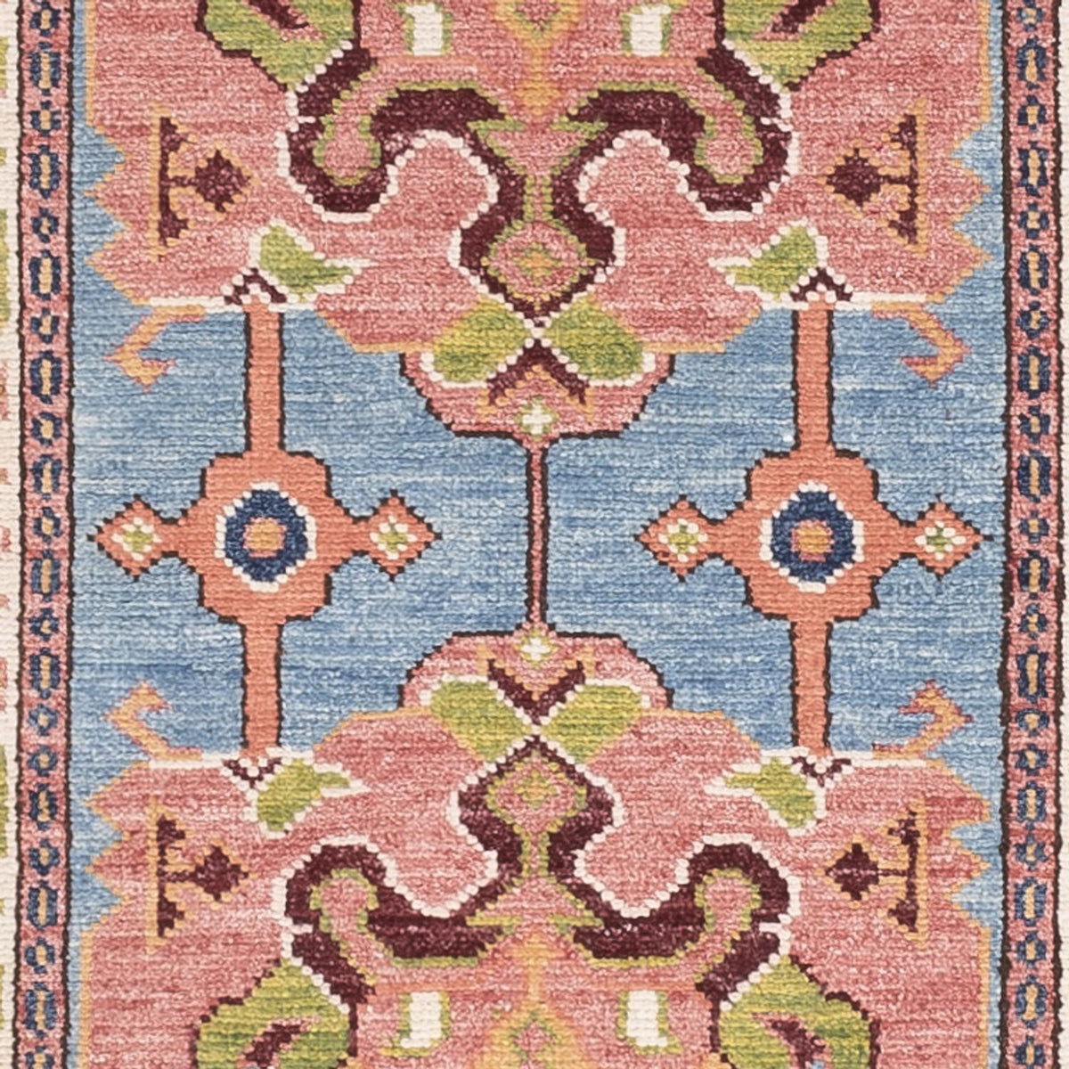 Tappeto corsia Tappeto Ziegler - Kazak - 296 x 79 cm - blu