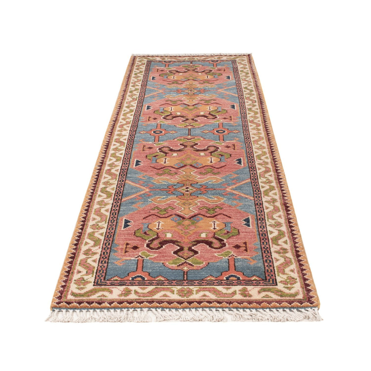 Tappeto corsia Tappeto Ziegler - Kazak - 296 x 79 cm - blu