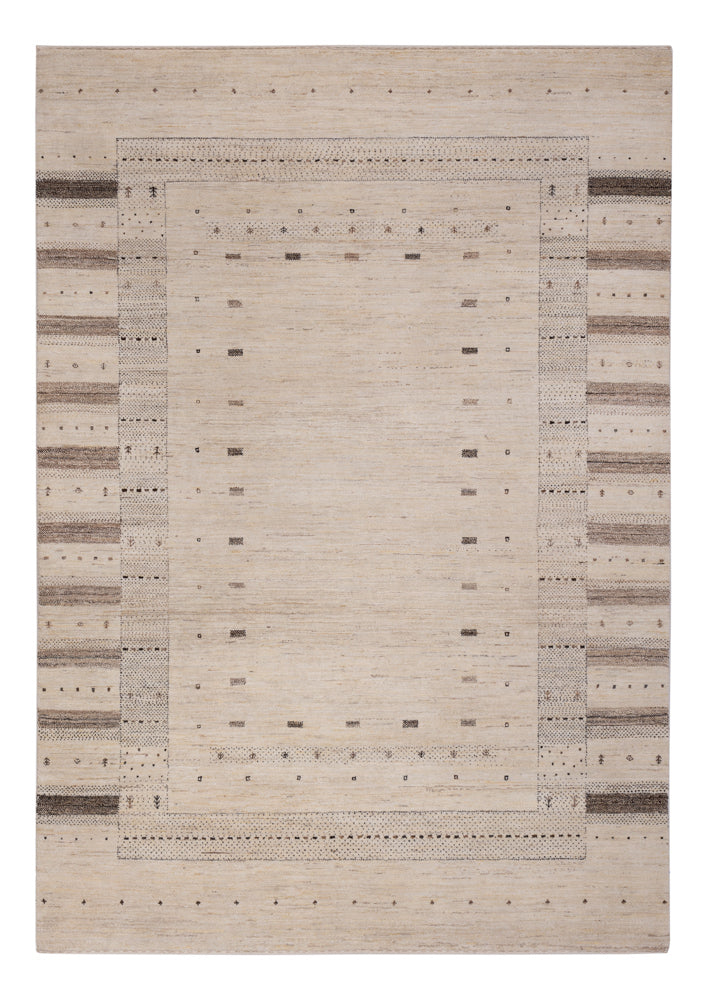 Tappeto Gabbeh - Loribaft Indus - 246 x 176 cm - beige chiaro