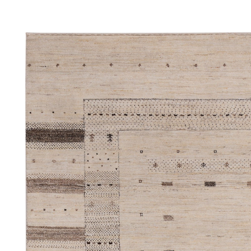 Tappeto Gabbeh - Loribaft Indus - 246 x 176 cm - beige chiaro