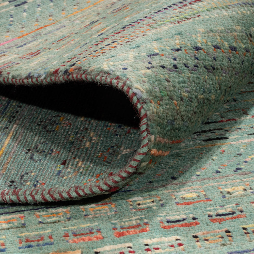 Tappeto di design - 240 x 201 cm - blu petrolio