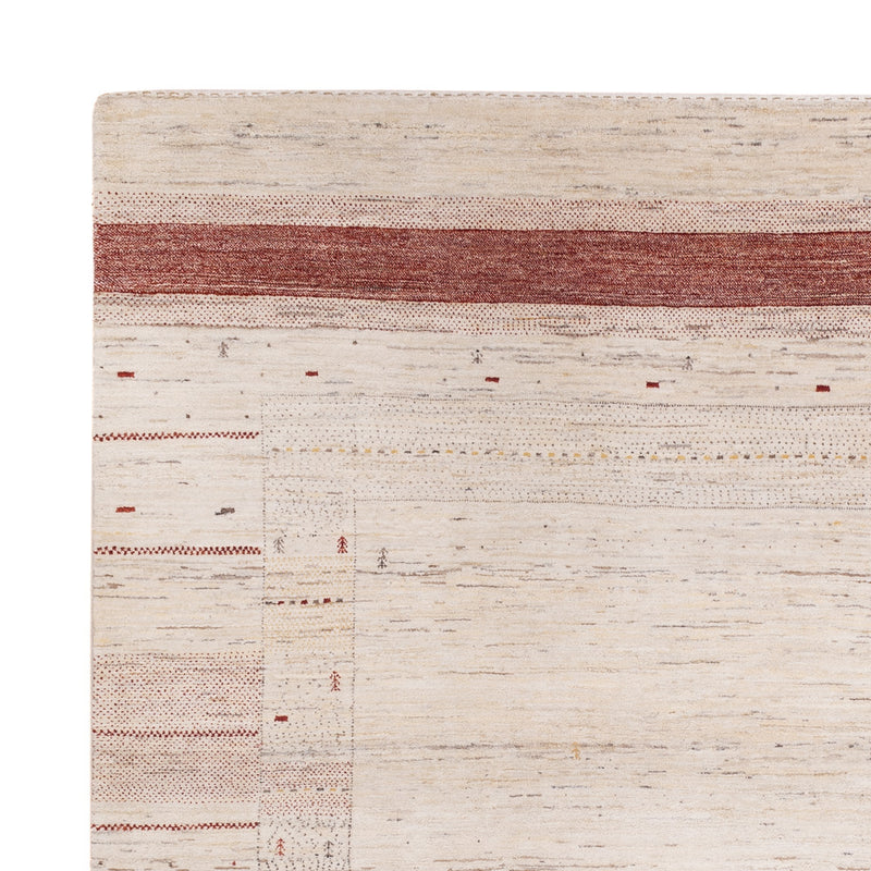 Tappeto Gabbeh - Loribaft Indus quadrato  - 246 x 249 cm - beige chiaro