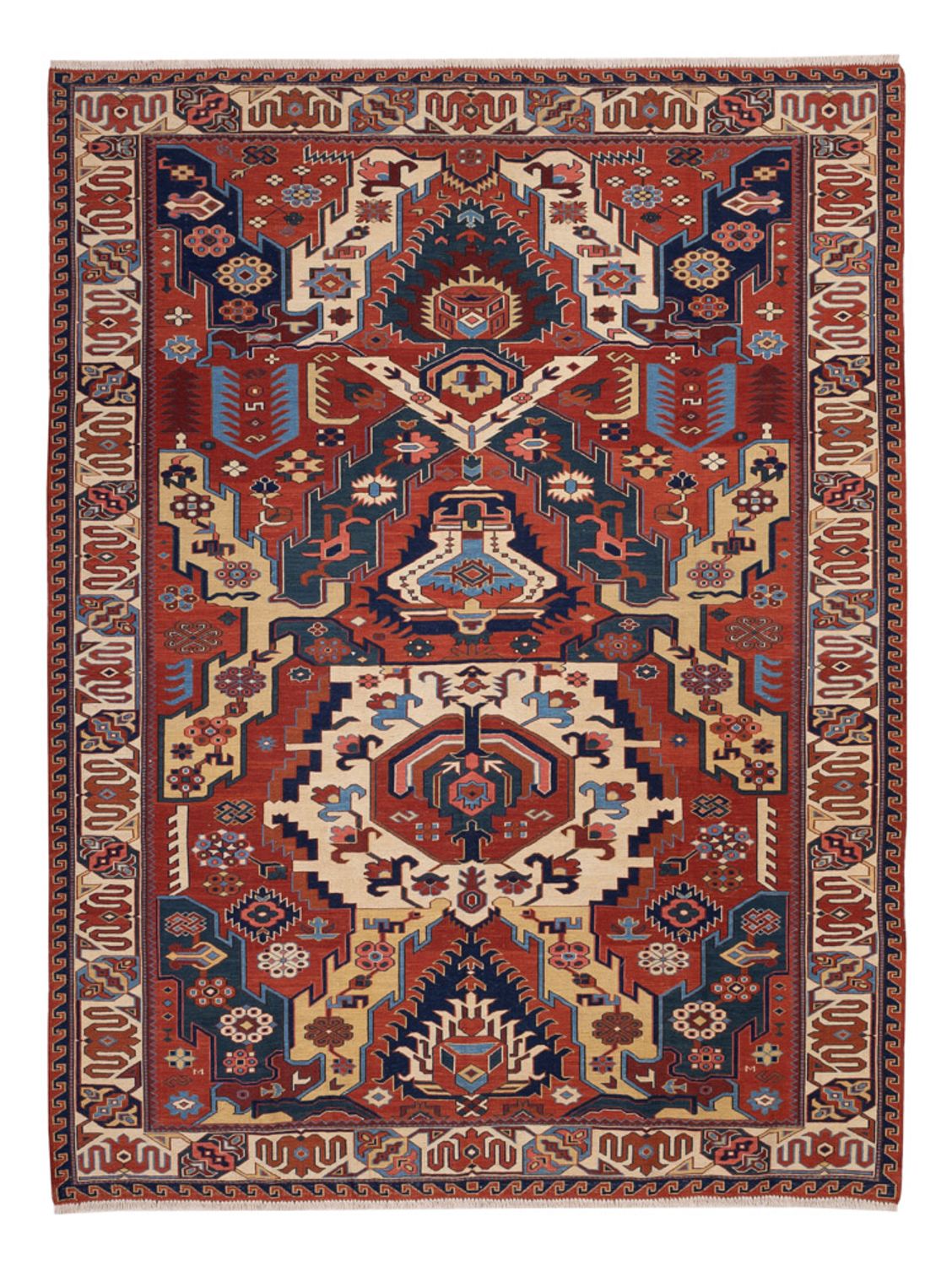 Tappeto Kelim - Orientale - Soumak - 256 x 194 cm - multicolore