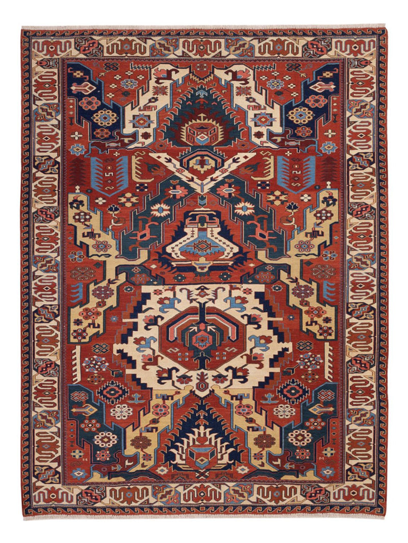 Tappeto Kelim - Orientale - Soumak - 256 x 194 cm - multicolore