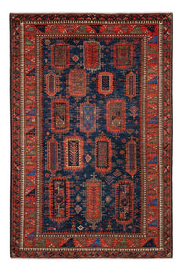 Tappeto Ziegler - Kazak - 283 x 184 cm - blu scuro