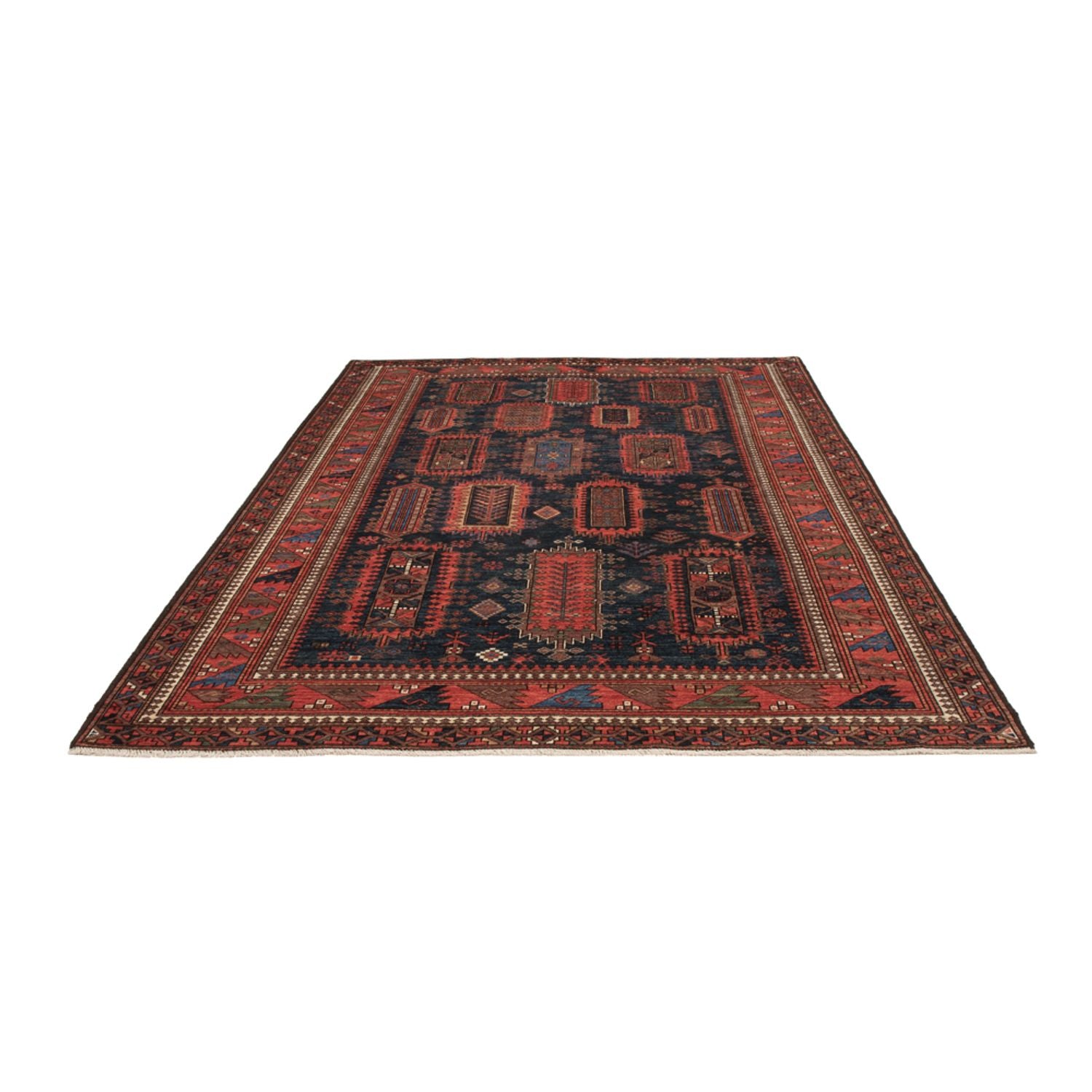 Tappeto Ziegler - Kazak - 283 x 184 cm - blu scuro