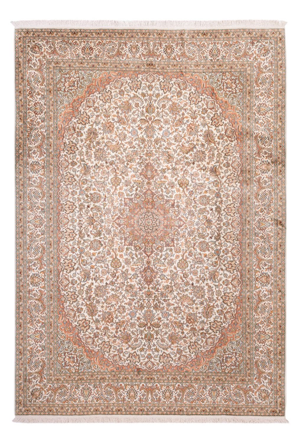 Tappeto di seta - Seta del Kashmir - 314 x 219 cm - beige