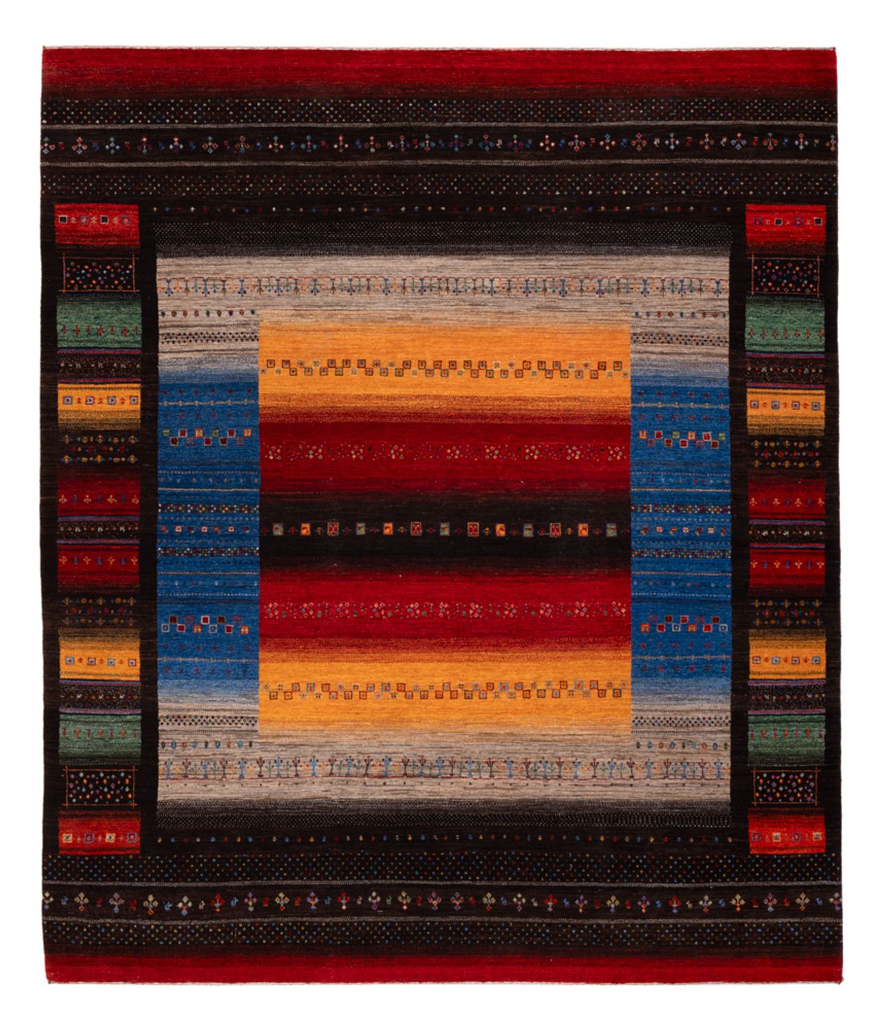 Tappeto Gabbeh - Loribaft Indus - 304 x 257 cm - multicolore