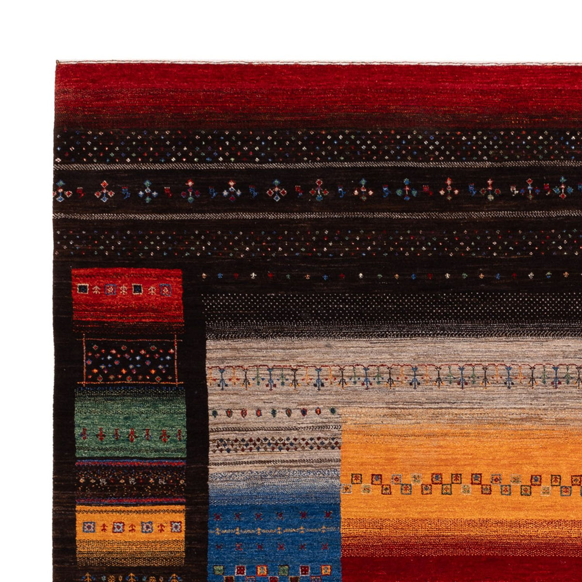 Tappeto Gabbeh - Loribaft Indus - 304 x 257 cm - multicolore