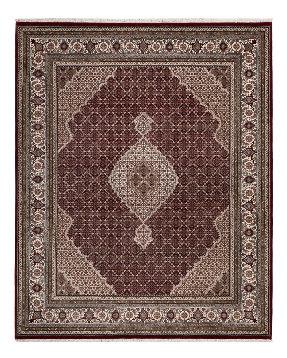 Tappeto orientale - Tabriz - 256 x 205 cm - beige scuro