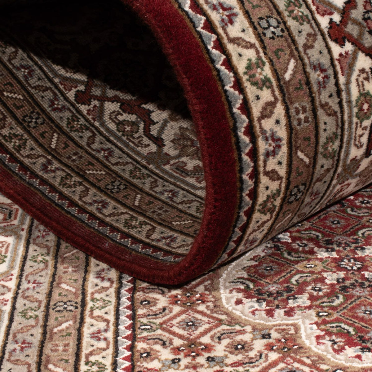 Tappeto orientale - Tabriz - 256 x 205 cm - beige scuro