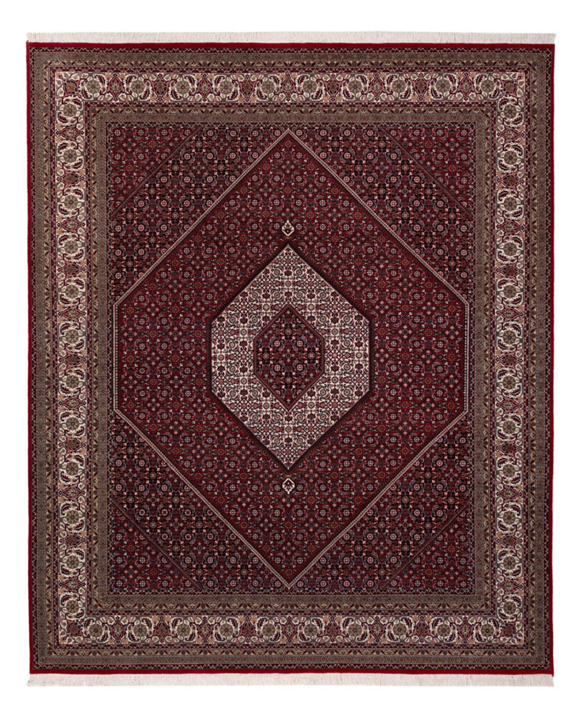Tappeto orientale - Bidjar - Indo - 304 x 251 cm - rosso scuro