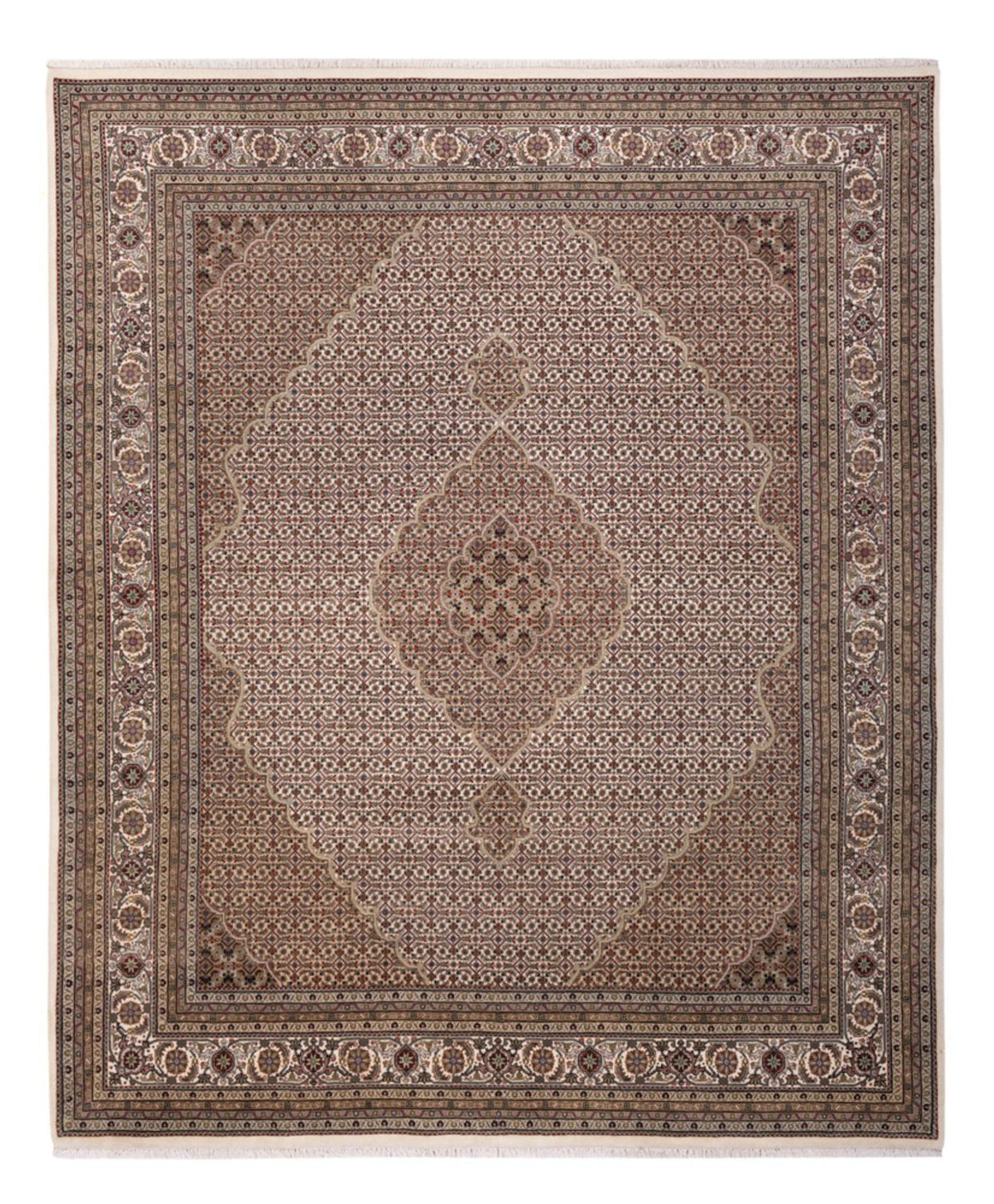Tappeto orientale - Tabriz - 304 x 249 cm - beige scuro