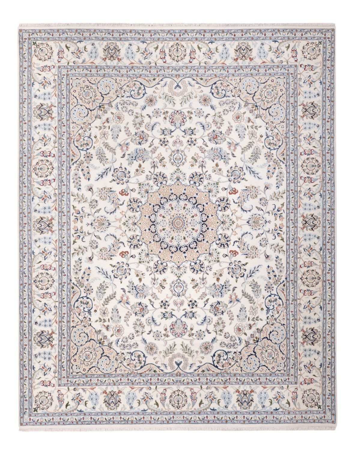 Tappeto orientale - Nain - Indus - 303 x 241 cm - bianco
