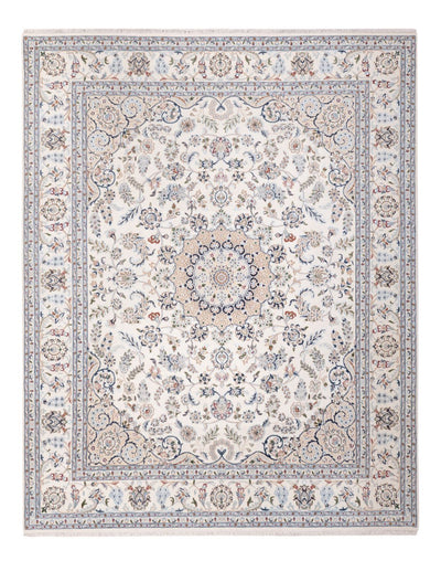 Nain Indo Tappeto 241x303cm - Tappeto orientale - bianco