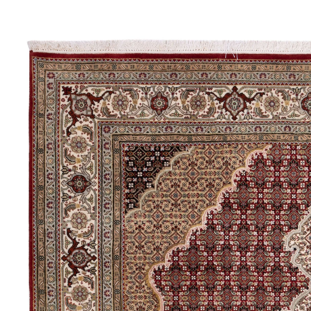 Tappeto orientale - Tabriz - 255 x 198 cm - beige scuro