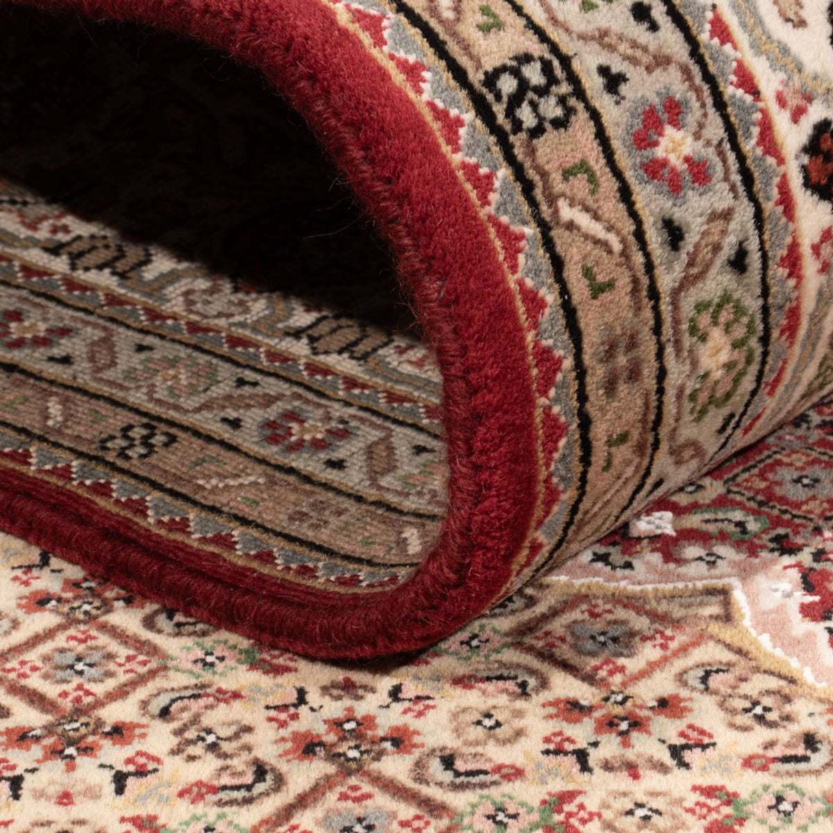 Tappeto orientale - Tabriz - 255 x 198 cm - beige scuro