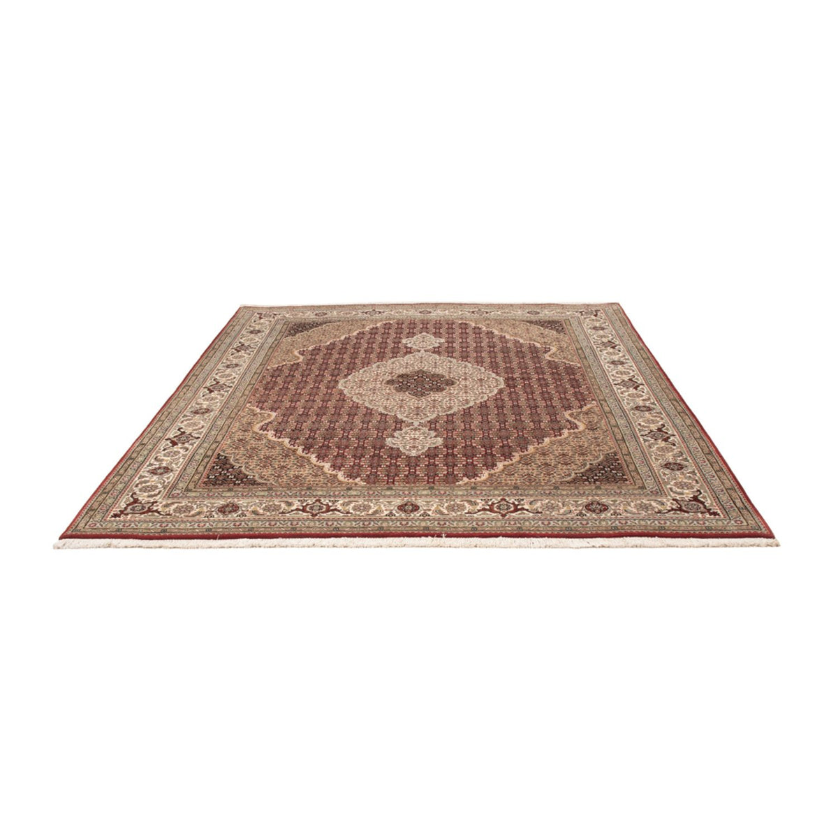 Tappeto orientale - Tabriz - 255 x 198 cm - beige scuro