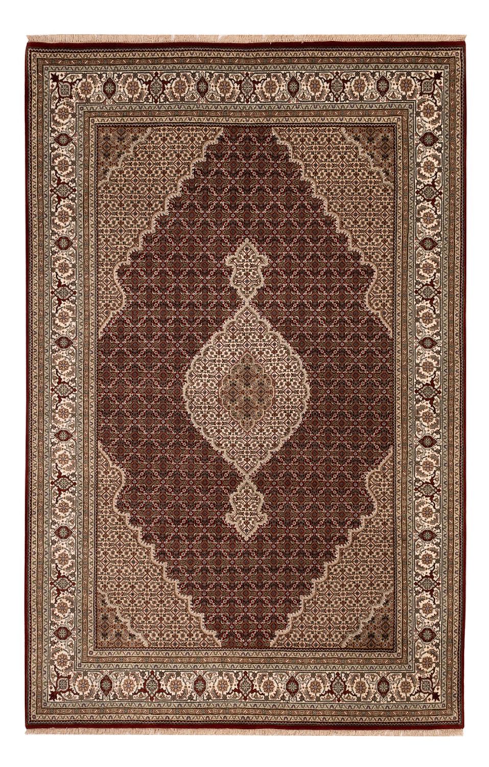 Tappeto orientale - Tabriz - 300 x 197 cm - beige scuro