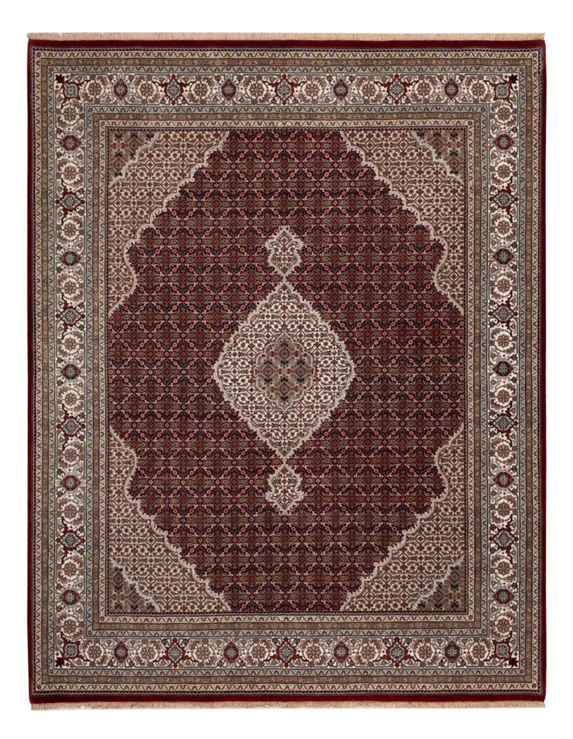 Tappeto orientale - Tabriz - 257 x 202 cm - beige scuro