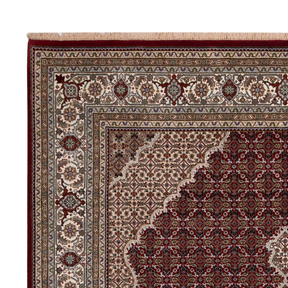 Tappeto orientale - Tabriz - 257 x 202 cm - beige scuro