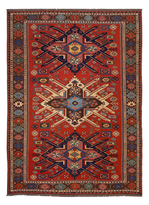 Tappeto Kelim - Orientale - Soumak - 282 x 198 cm - rosso