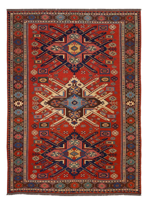 Tappeto Kelim - Orientale - Soumak - 282 x 198 cm - rosso