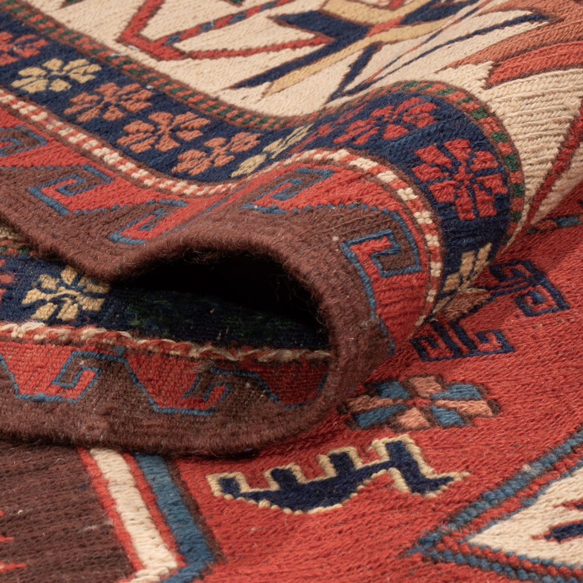 Tappeto Kelim - Orientale - Soumak - 282 x 198 cm - rosso