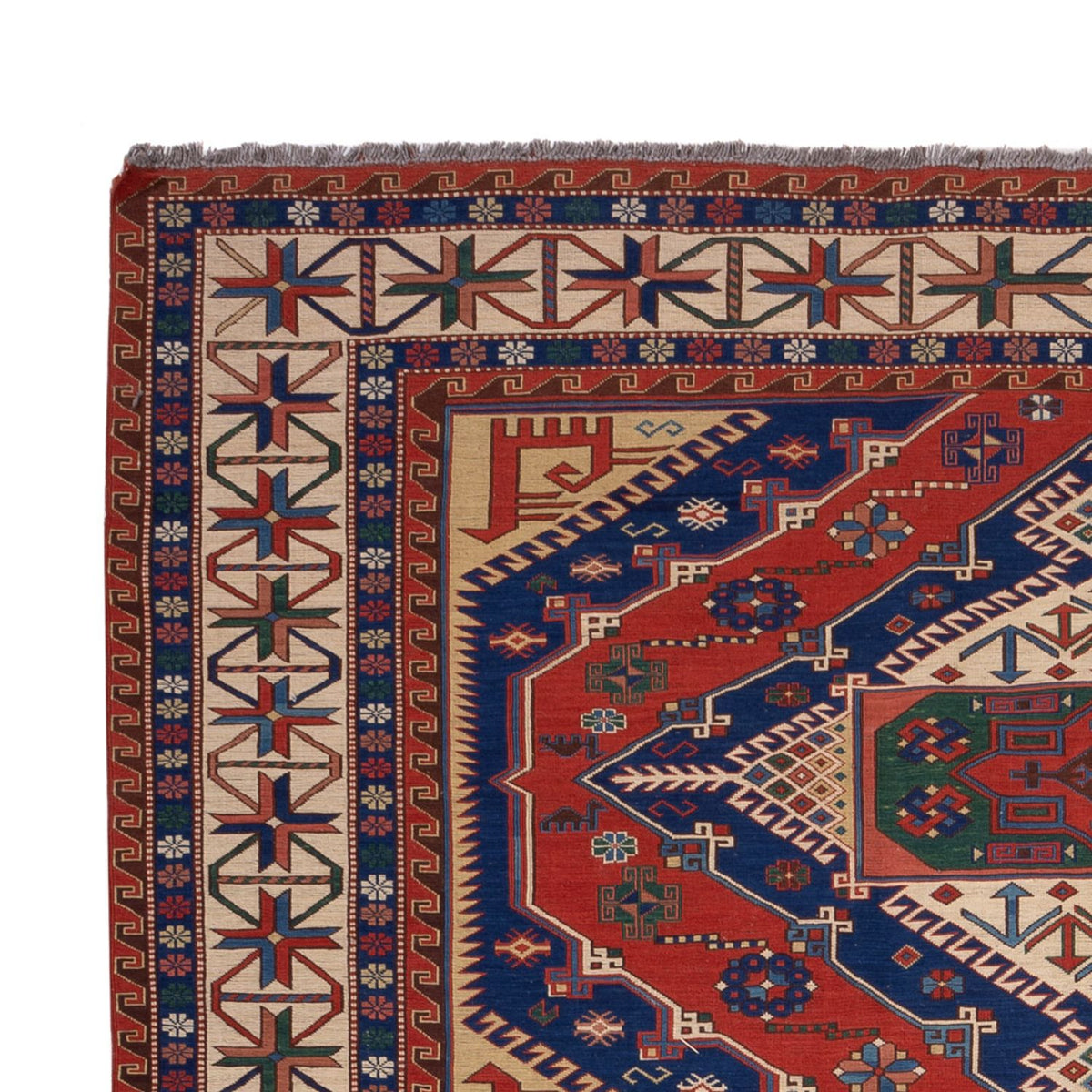 Tappeto Kelim - Orientale - Soumak - 320 x 212 cm - rosso