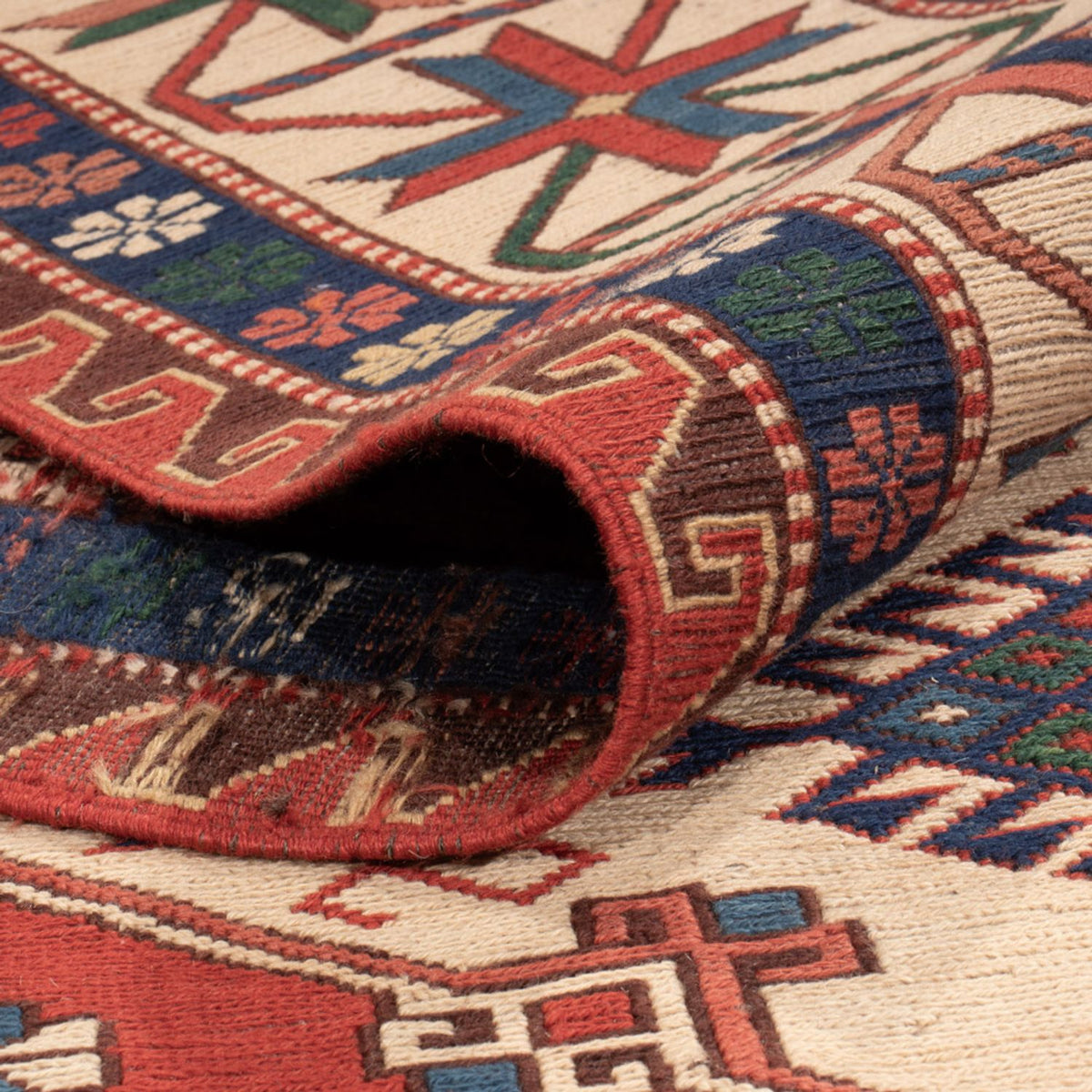 Tappeto Kelim - Orientale - Soumak - 320 x 212 cm - rosso