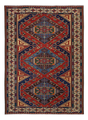 Tappeto Kelim - Orientale - Soumak - 281 x 203 cm - rosso