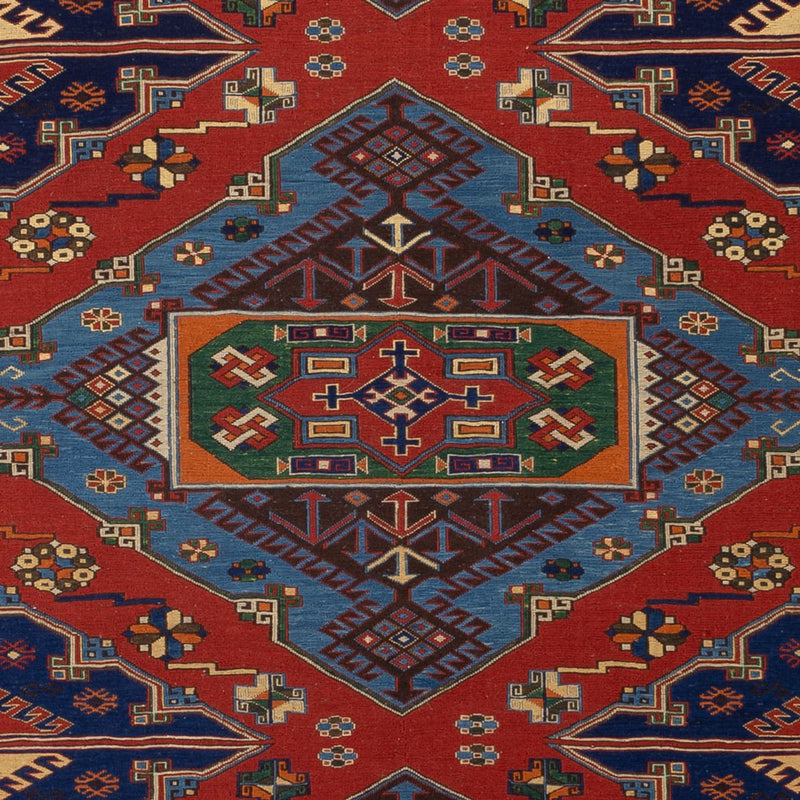 Tappeto Kelim - Orientale - Soumak - 281 x 203 cm - rosso