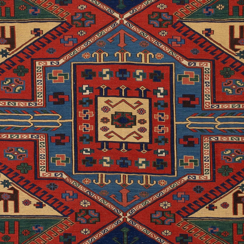 Tappeto Kelim - Orientale - Soumak - 276 x 205 cm - rosso