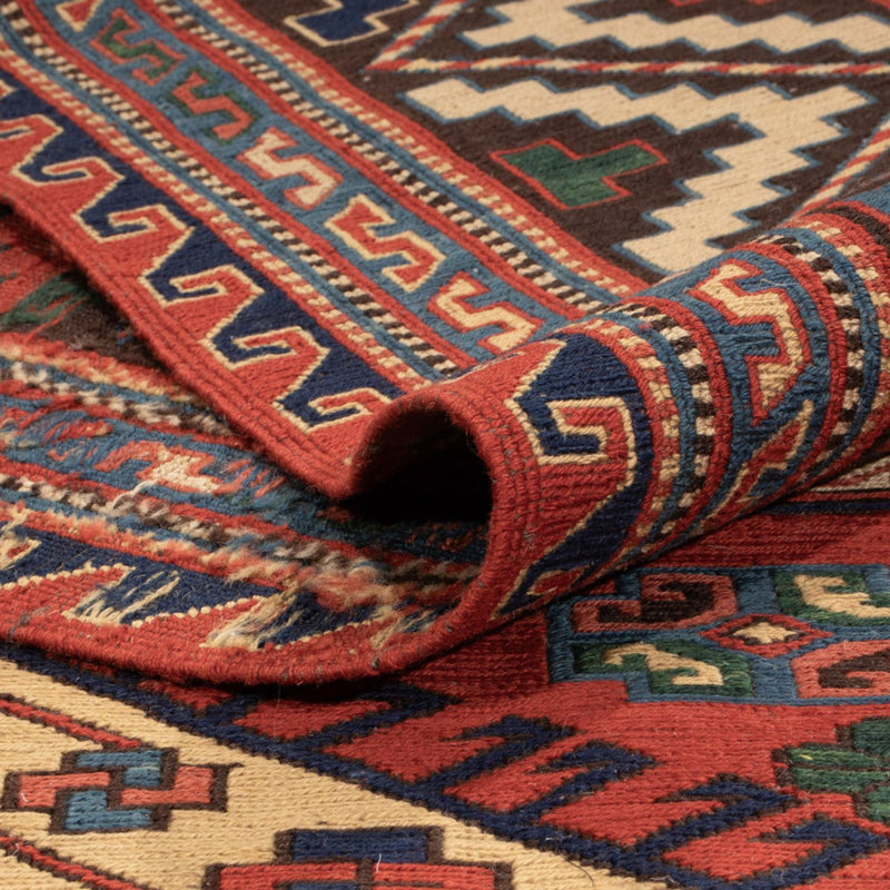 Tappeto Kelim - Orientale - Soumak - 276 x 205 cm - rosso