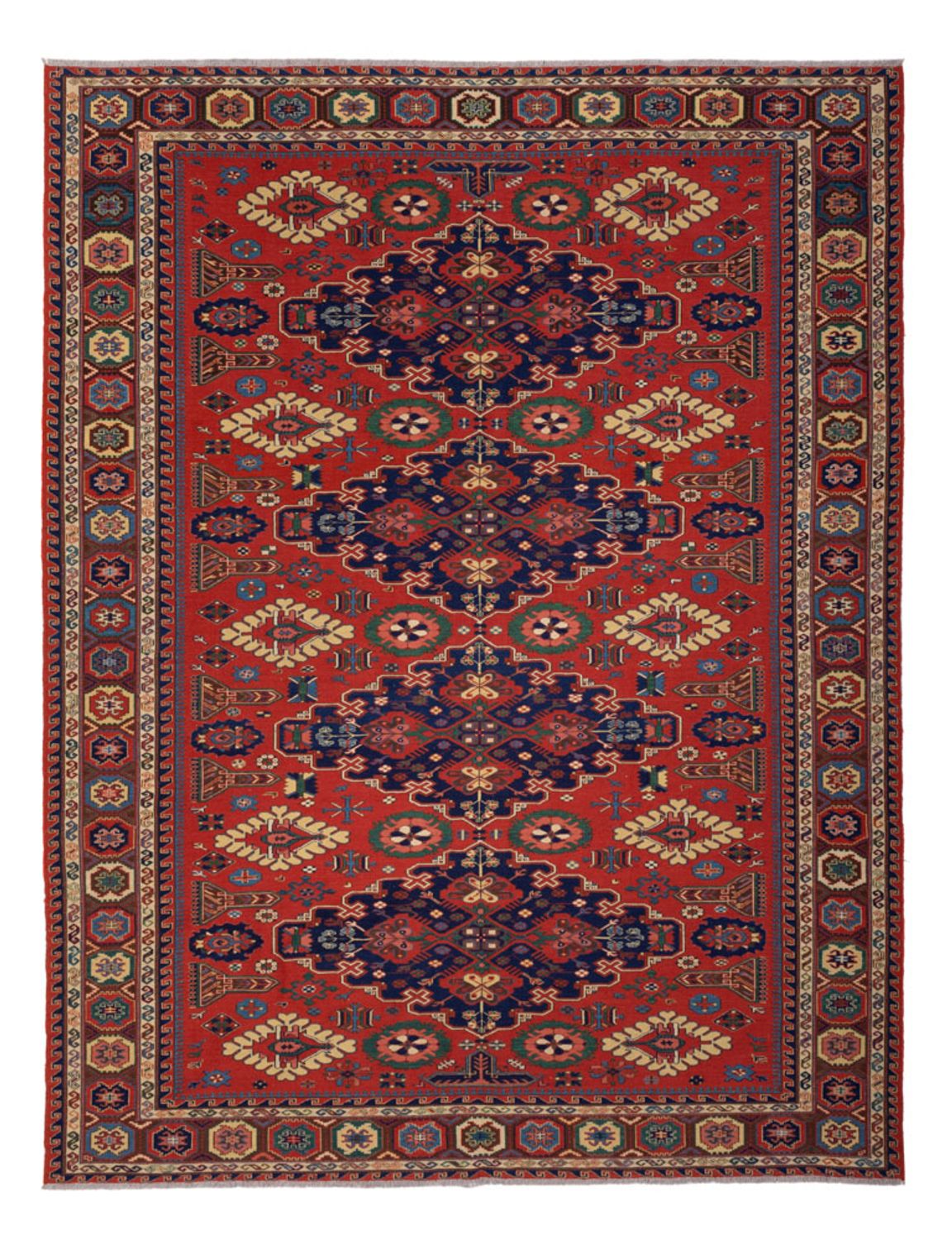 Tappeto Kelim - Orientale - Soumak - 318 x 241 cm - rosso