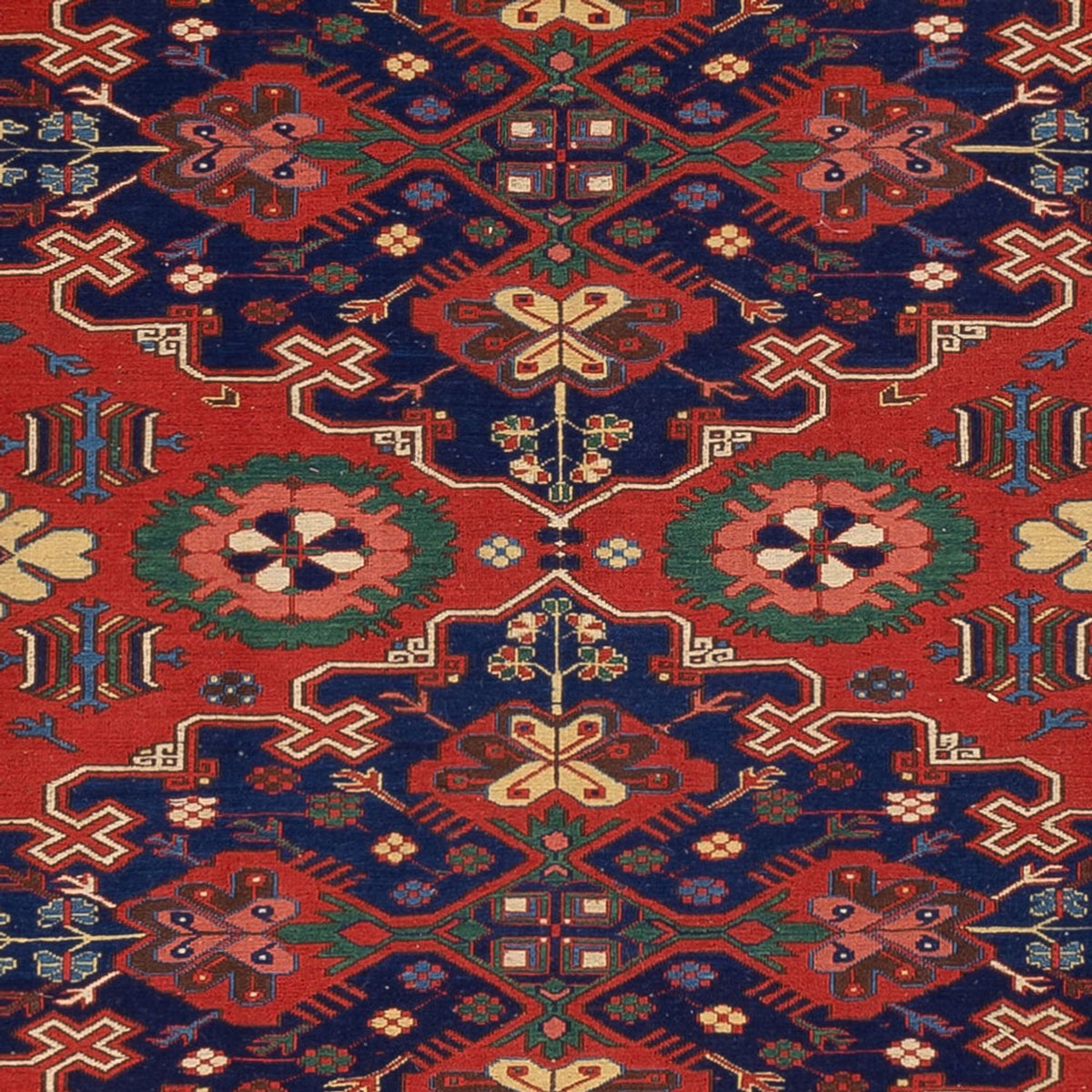 Tappeto Kelim - Orientale - Soumak - 318 x 241 cm - rosso