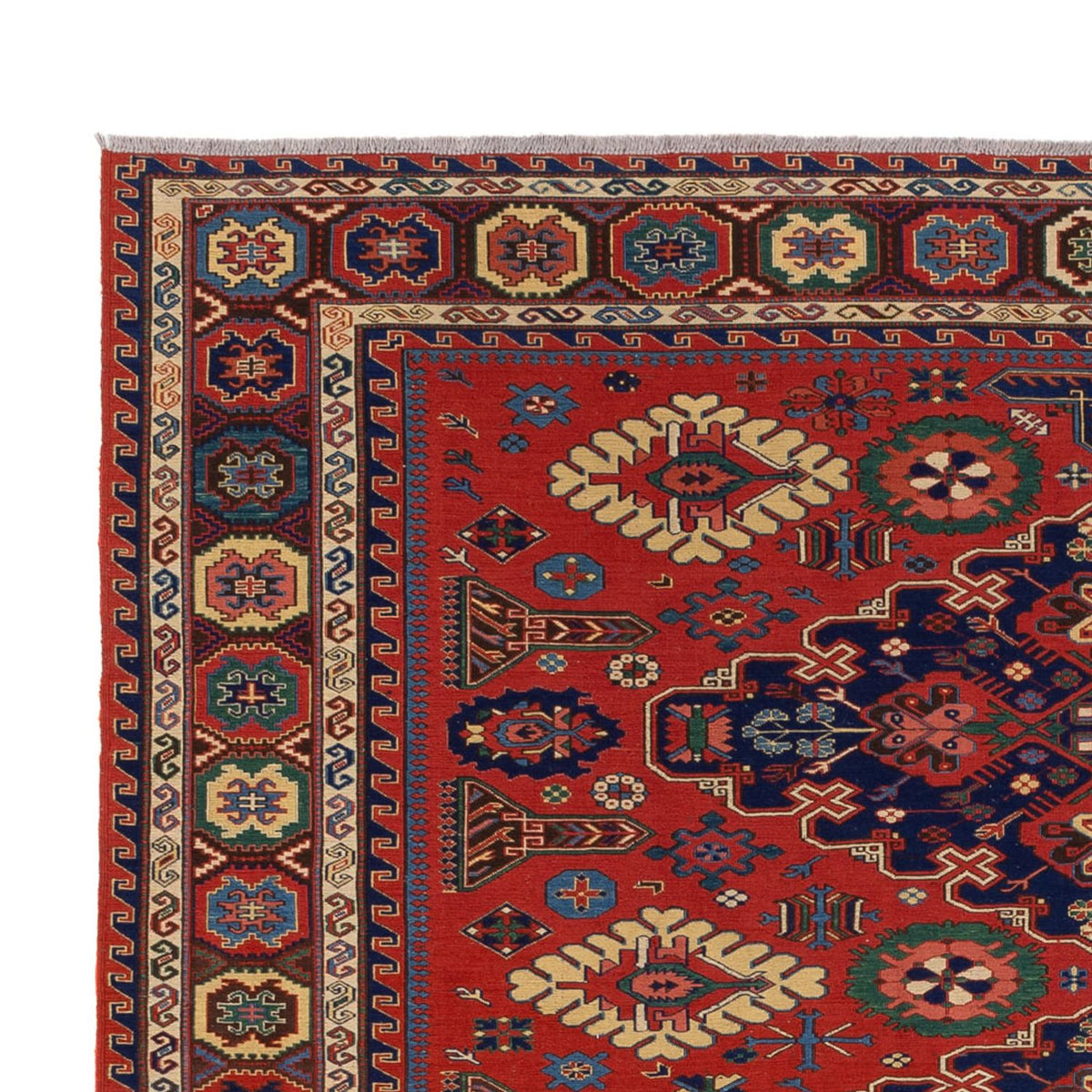 Tappeto Kelim - Orientale - Soumak - 318 x 241 cm - rosso