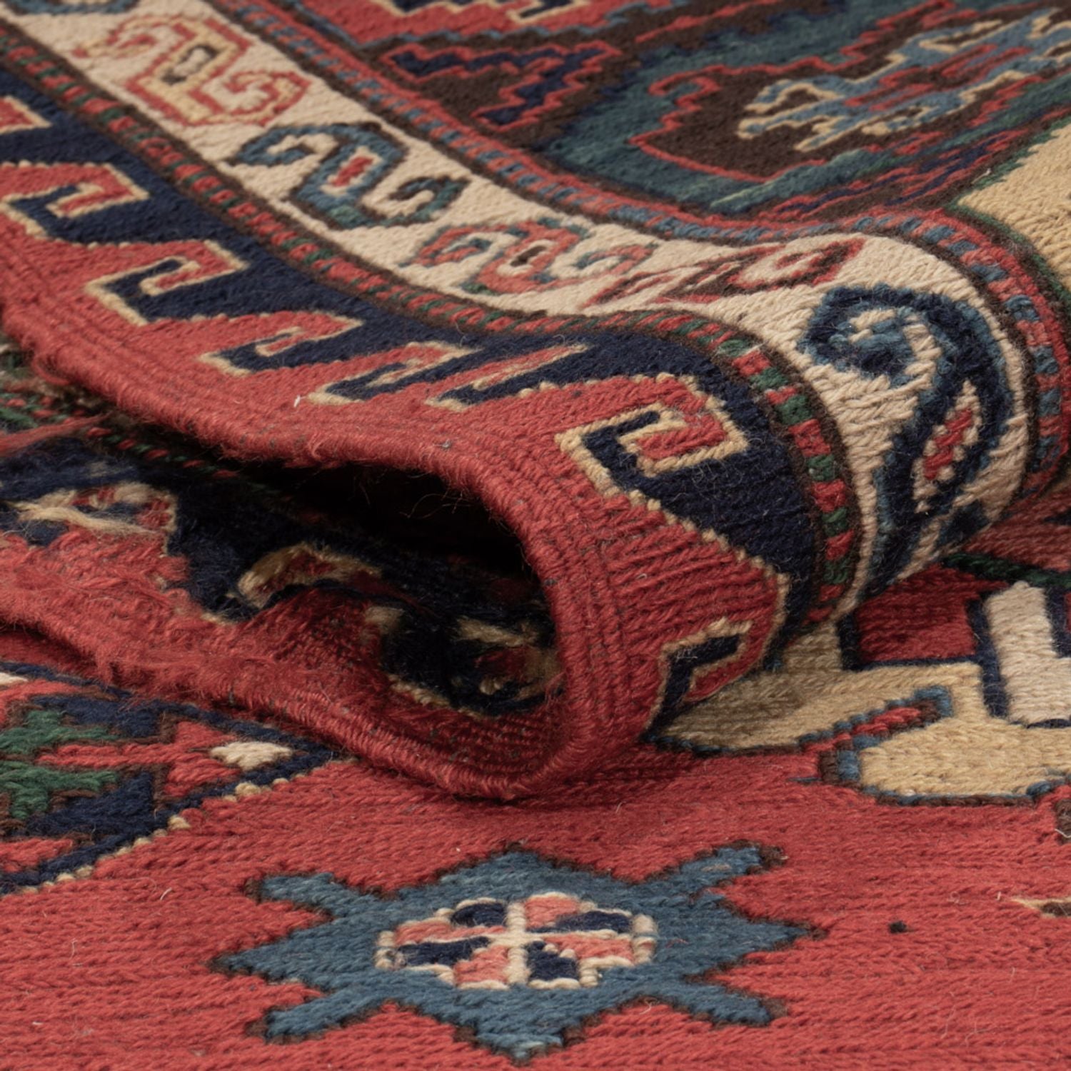 Tappeto Kelim - Orientale - Soumak - 318 x 241 cm - rosso