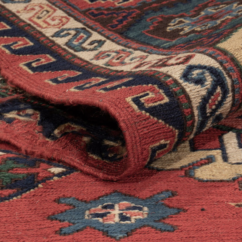Tappeto Kelim - Orientale - Soumak - 318 x 241 cm - rosso