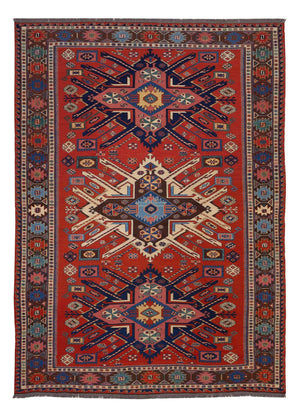 Tappeto Kelim - Orientale - Soumak - 292 x 218 cm - rosso