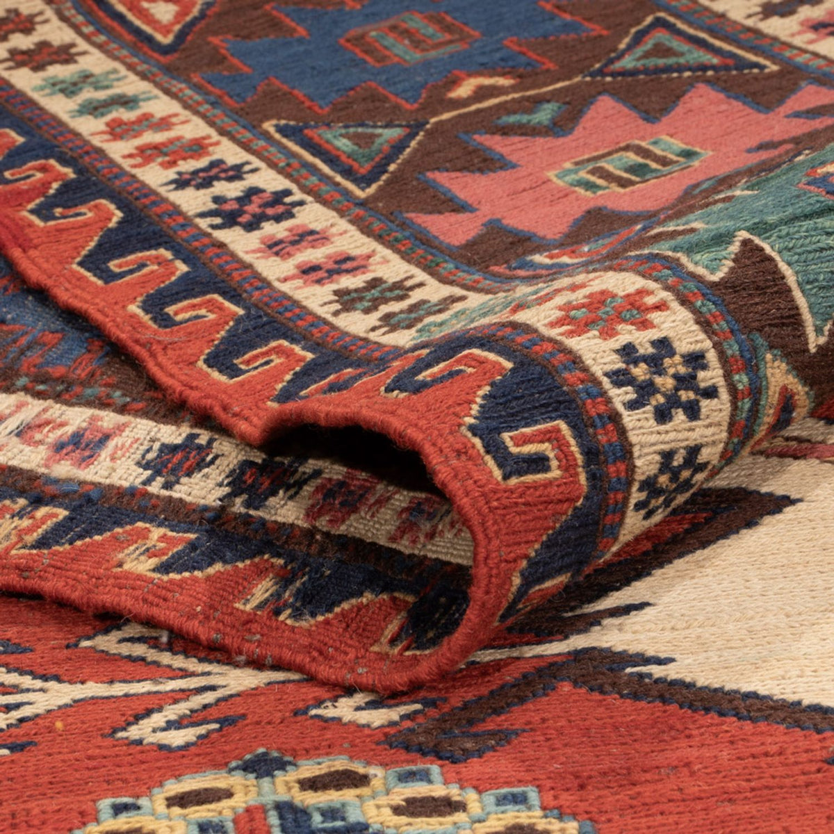 Tappeto Kelim - Orientale - Soumak - 292 x 218 cm - rosso