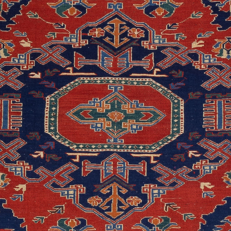 Tappeto Kelim - Orientale - Soumak - 263 x 178 cm - rosso