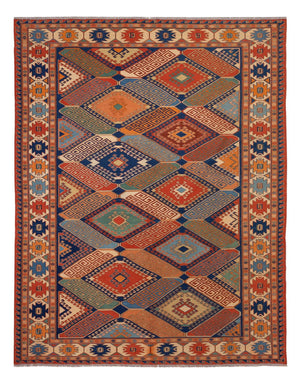 Tappeto Kelim - Orientale - Soumak - 272 x 205 cm - multicolore