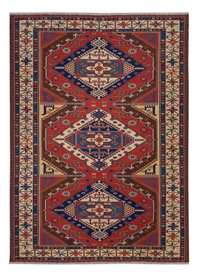 Tappeto Kelim - Orientale - Soumak - 282 x 204 cm - rosso