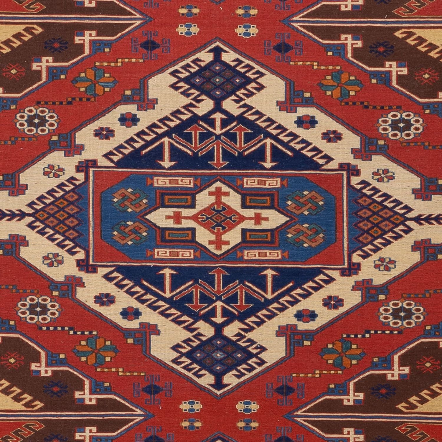 Tappeto Kelim - Orientale - Soumak - 282 x 204 cm - rosso