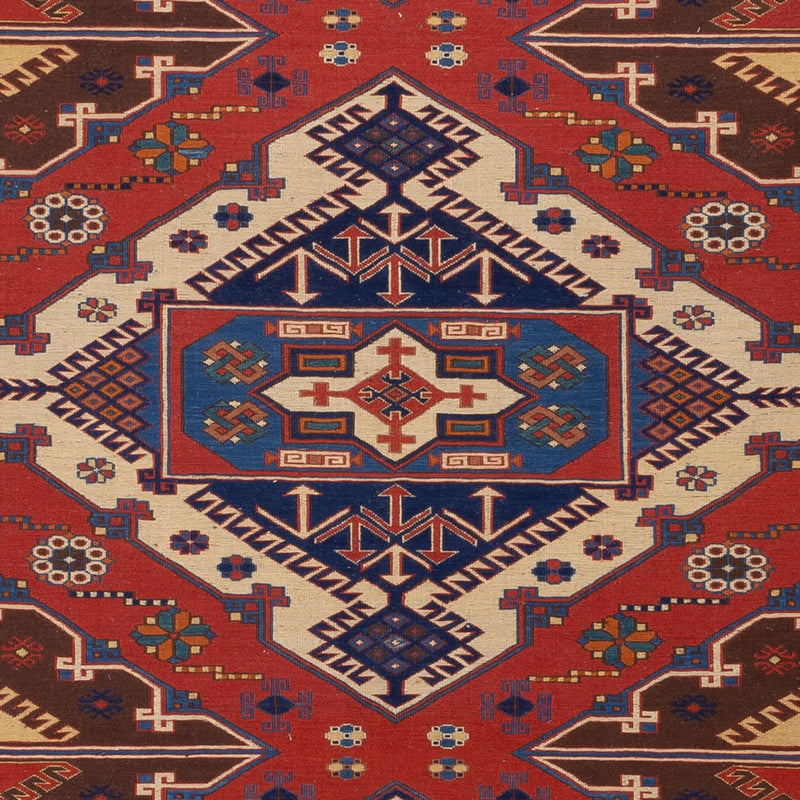 Tappeto Kelim - Orientale - Soumak - 282 x 204 cm - rosso