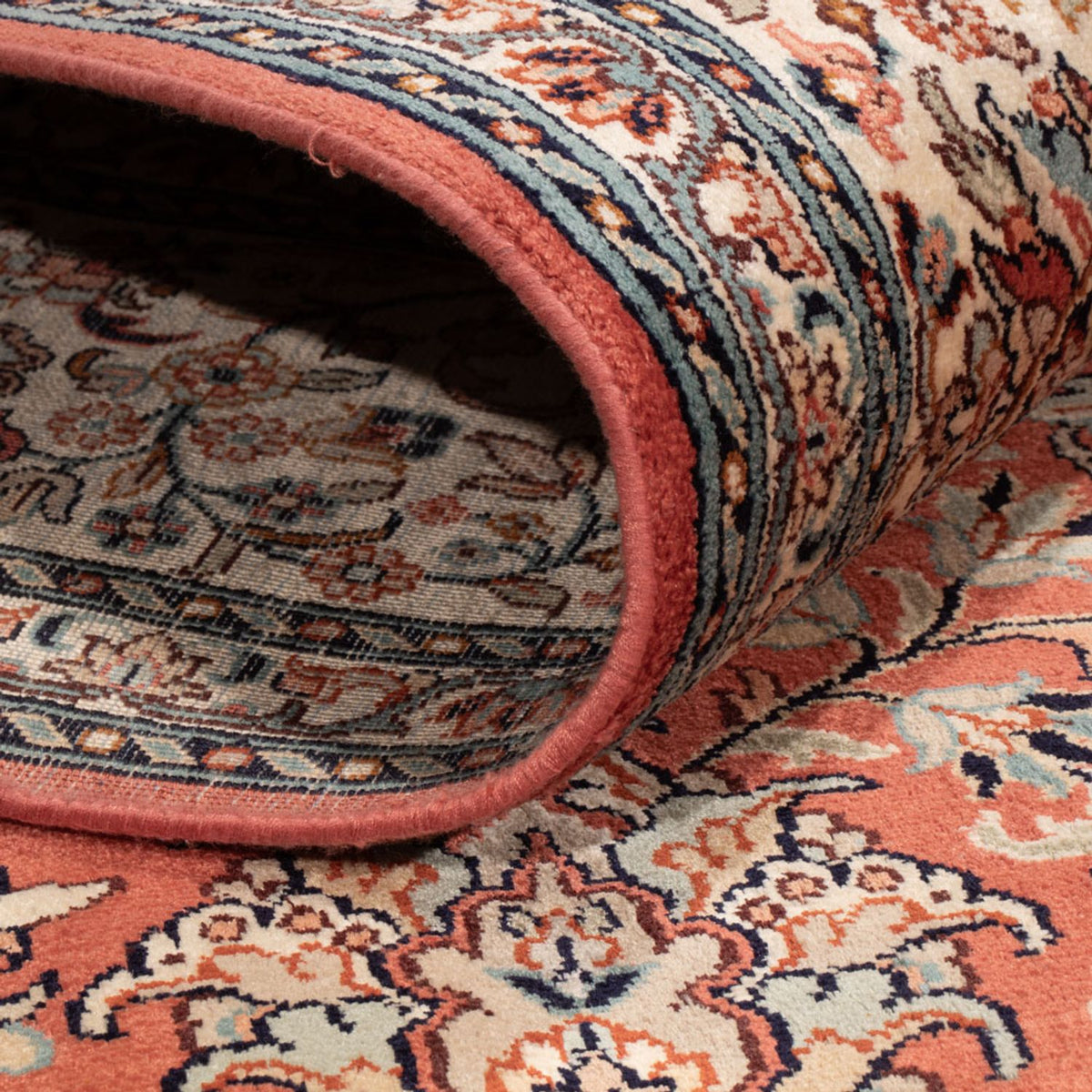 Tappeto di seta - Seta del Kashmir - 268 x 184 cm - rosso chiaro