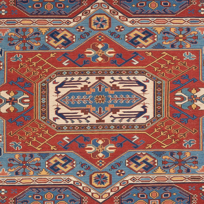 Tappeto Kelim - Orientale - Soumak - 329 x 256 cm - rosso
